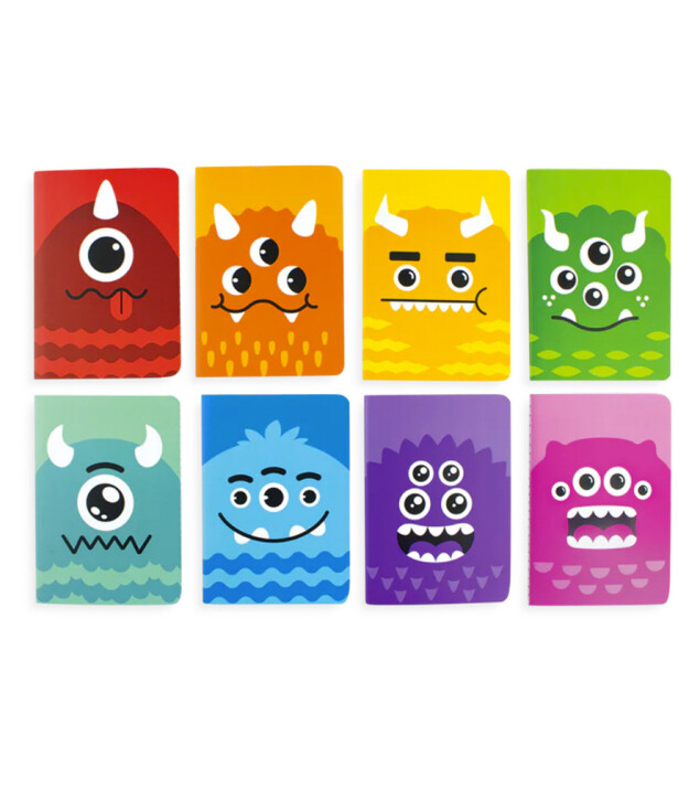 Ooly Pocket Pal Mini Defter Seti // Monsters (8 Adet)