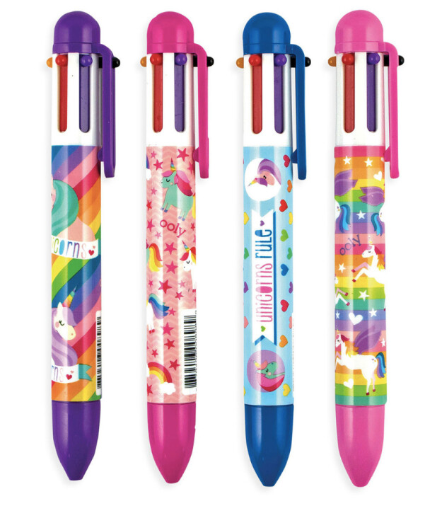 Ooly 6 Renkli T&uuml;kenmez Kalem // Unique Unicorns (Pembe)