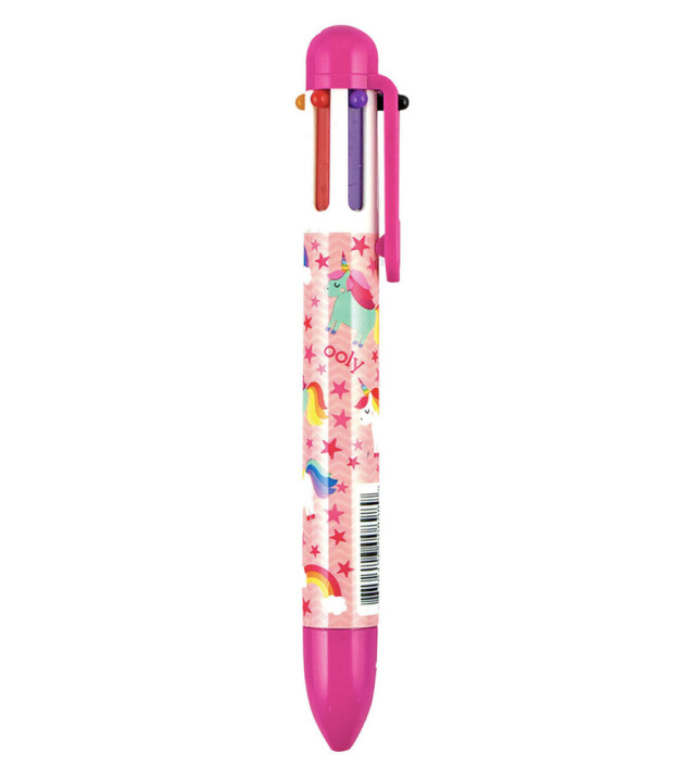 Ooly 6 Renkli T&uuml;kenmez Kalem // Unique Unicorns (Fuşya)