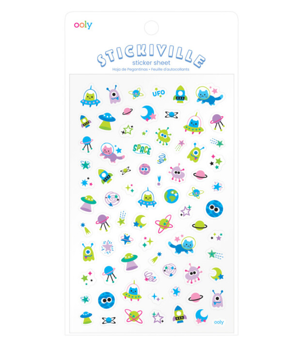 Ooly Stickiville &Ccedil;ıkartmalar // Space Buddies