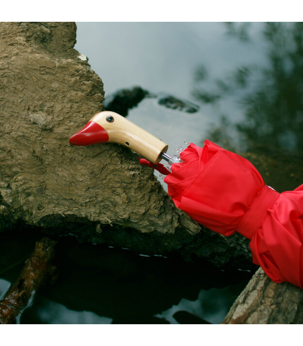 Original Duckhead Duck Kompakt Şemsiye // Red