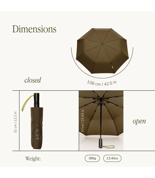 Original Duckhead The Daily Şemsiye // Haki