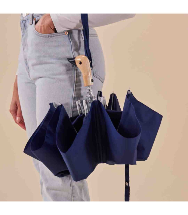 Original Duckhead Duck Kompakt Şemsiye // Navy Blue
