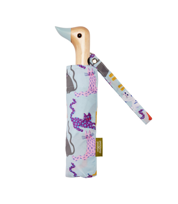 Original Duckhead Duck Kompakt Şemsiye Arty Cats Ice