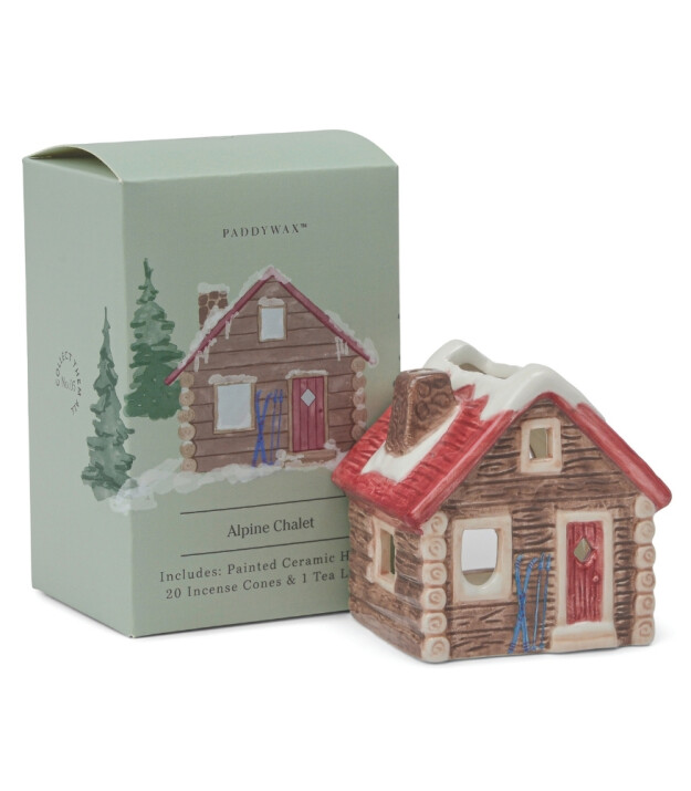 Paddywax No. Tütsü ve Tea Light Cabin Ev Mumluk // No: 05 Alpine Chalet