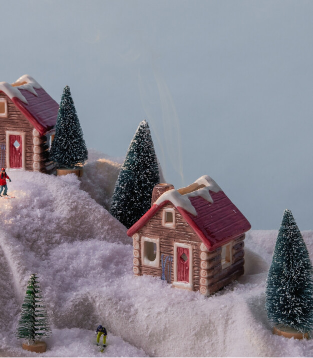 Paddywax No. Tütsü ve Tea Light Cabin Ev Mumluk // No: 05 Alpine Chalet