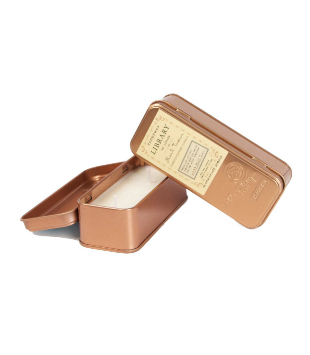 Paddywax Library Metal Kutu Mum // Mark Twain 56 gr -  2 Fitil