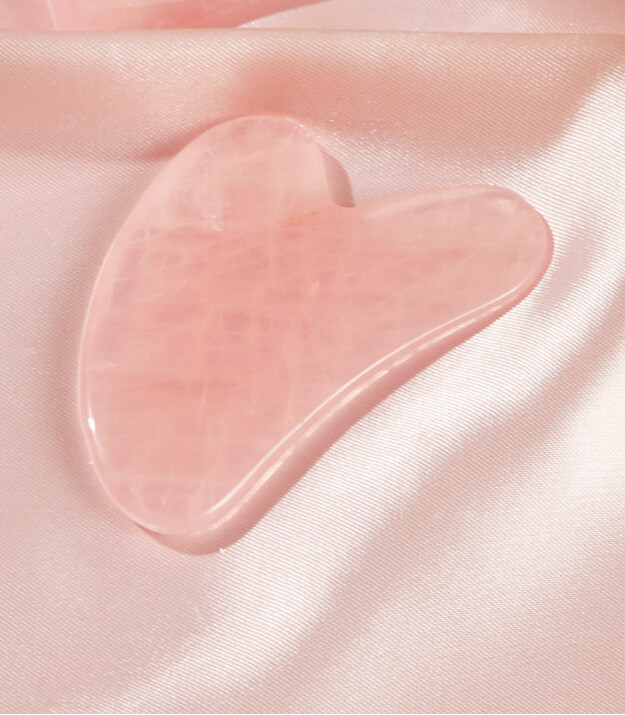 Pelcare Gua Sha Heart // Rose Quartz
