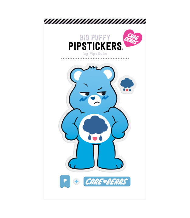 Pipsticks Big Puffy Sticker // Grumpy Bear