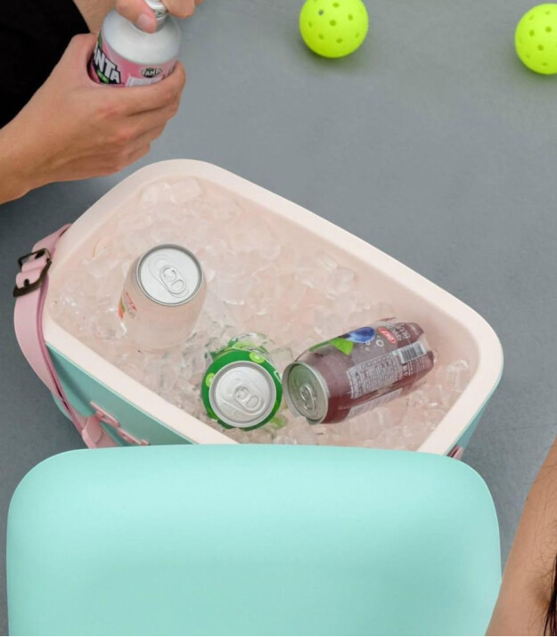 Polarbox Cooler Soğutucu &Ccedil;anta Pop Edition (12L) // Celeste - Rosa Baby