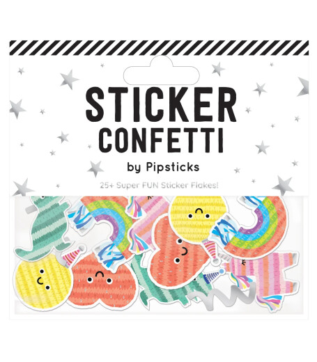 Pipsticks Confetti Sticker // Pinata Party