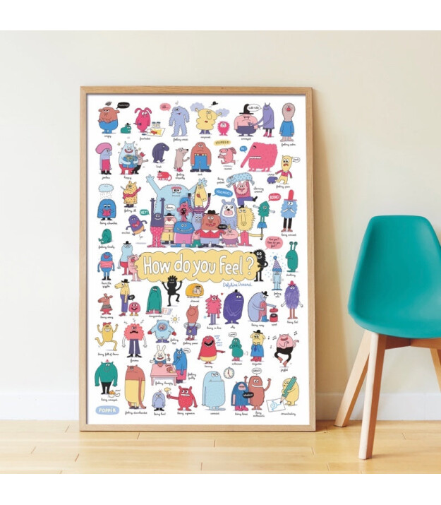 Poppik Discovery Sticker Poster // Feelings