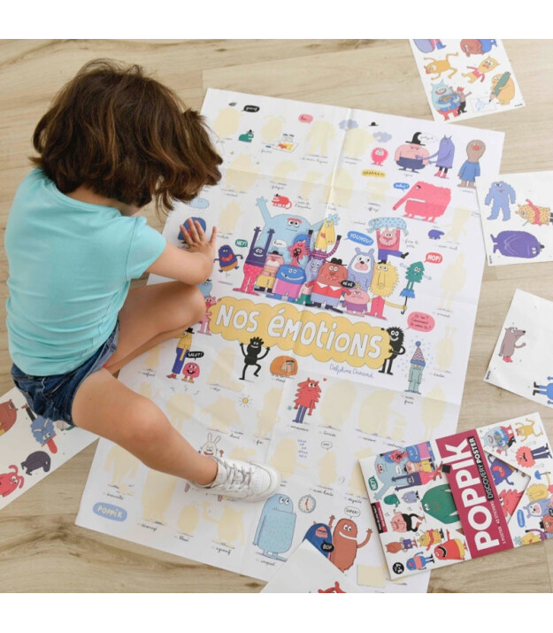 Poppik Discovery Sticker Poster // Feelings
