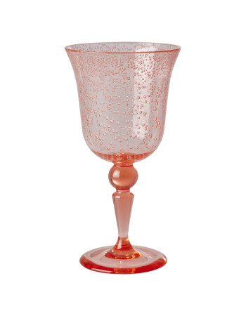 Rice Acrylic Kadeh Bardak // Bubble Design - Peach