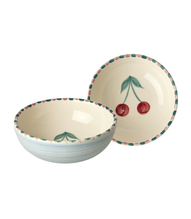 Rice El Yapımı Seramik Kase - Kiraz