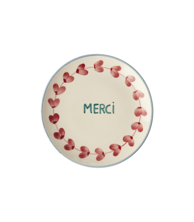 Rice El Yapımı Seramik Tatlı Tabağı - Merci