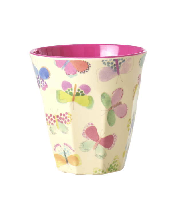 Rice Melamin Bardak - Medium // Butterfly
