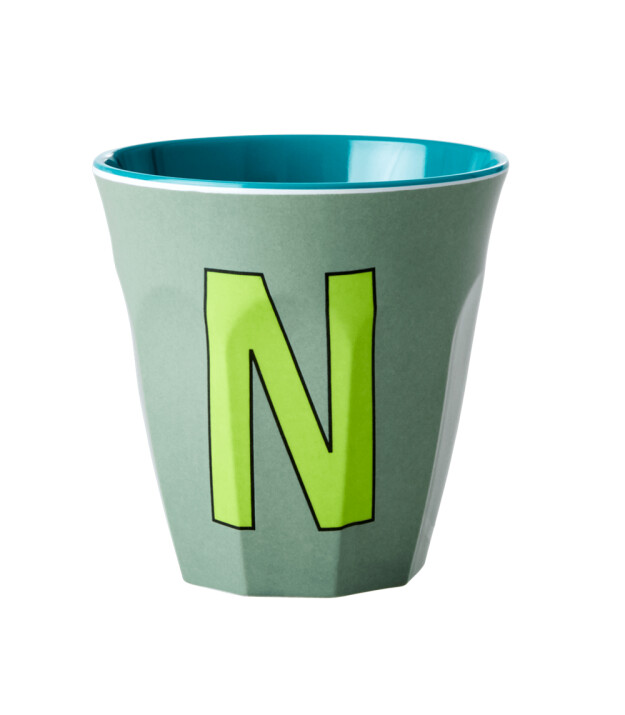 Rice Melamin Harf Bardak - Medium // N - Khaki