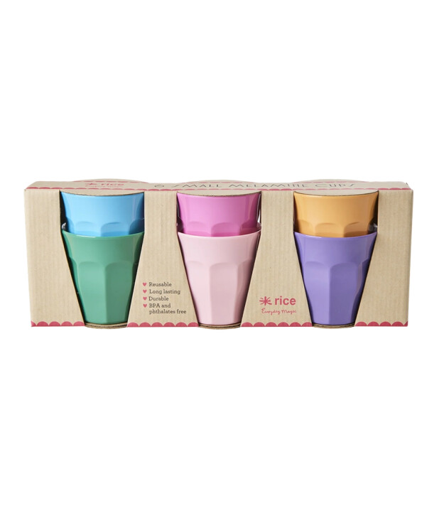 Rice Melamine Bardak Seti // 6 Colors - Small (1 Adet)