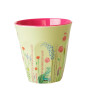 Rice Melamin Bardak - Medium // Summer Flowers