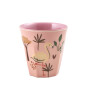 Rice Kids Melamin Çocuk Bardak (S) // Pink Jungle Animal