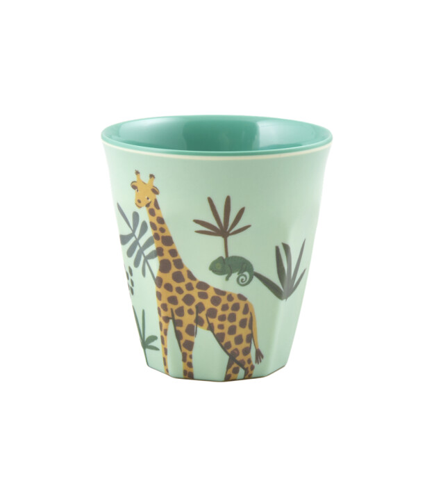 Rice Kids Melamin Çocuk Bardak (S) // Blue Jungle Animal