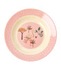 Rice Kids Melamin Çocuk Yemek Tabak // Pink Jungle Animals
