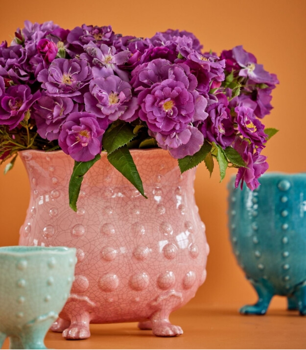 Rice Seramik Saksı (M) // Aqua