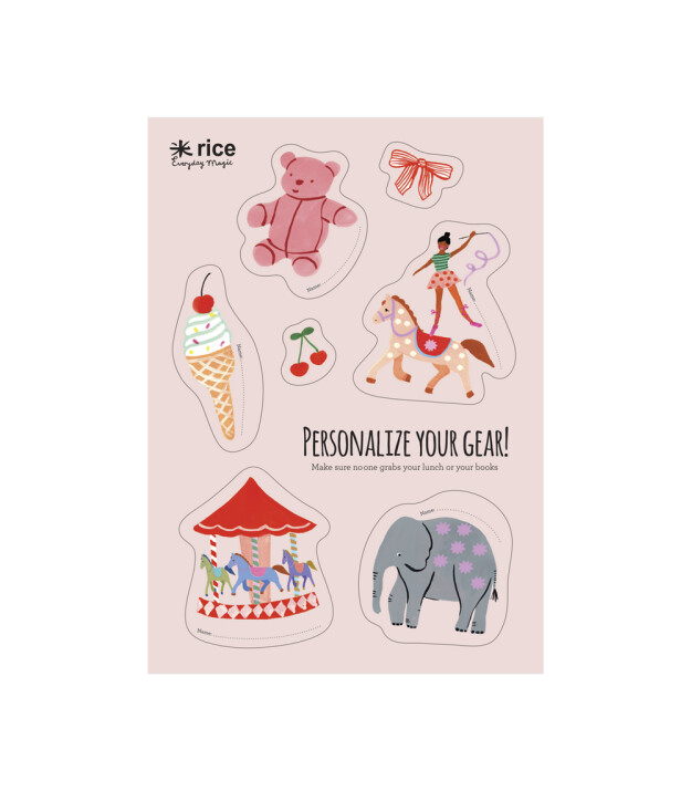 Rice Stickers Lunchbox - Pembe Lunapark