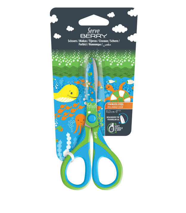 Serve Berry Fosforlu Su Altı Makas // Yeşil