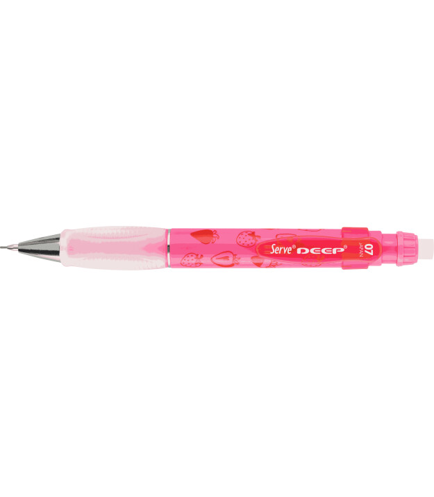 Serve Deep Mekanik Kurşun Kalem (0.7 mm) // Fosforlu Pembe - Çilek