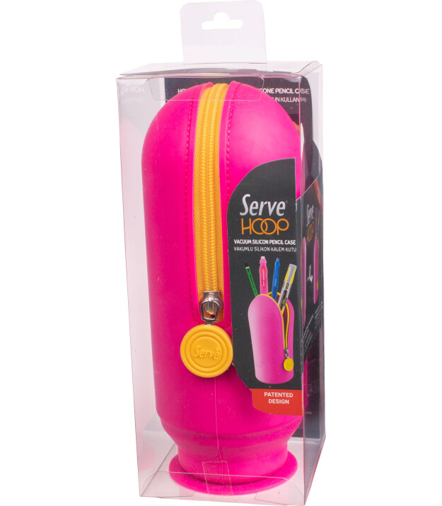 Serve Hoop Kalem Kutu // Fosforlu Pembe