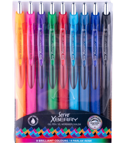 Serve x Berry Jel Kalem İğne Uç 9 Adet (0.5 mm)