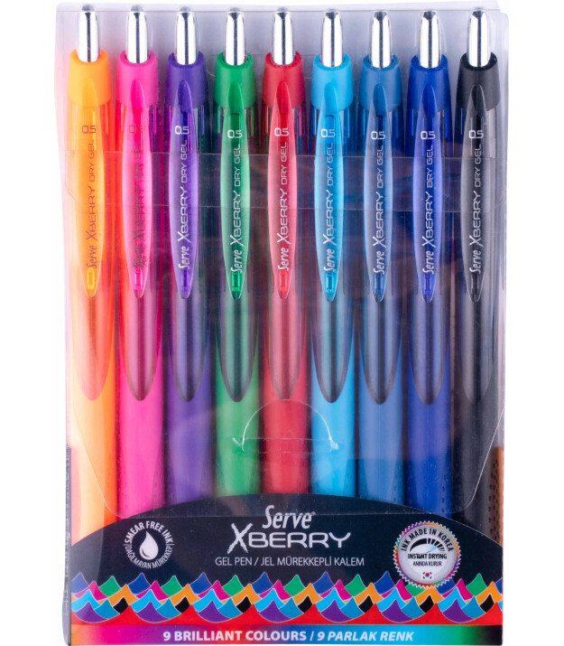 Serve x Berry Jel Kalem İğne Uç 9 Adet (0.5 mm)