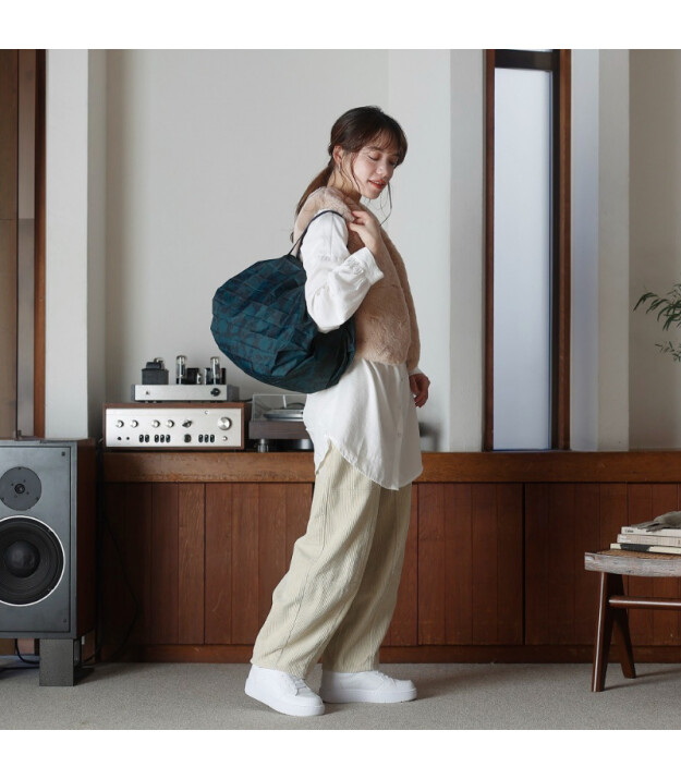 Shupatto Compact Bag Katlanır &Ccedil;anta - M // Deep Forest