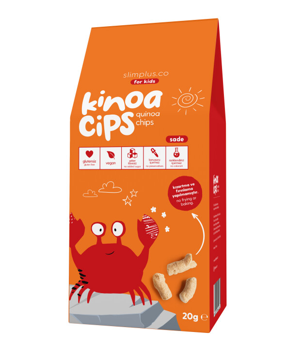 SimPlus Co Kids Glütensiz Kinoa Cips // Neşeli Yengeç