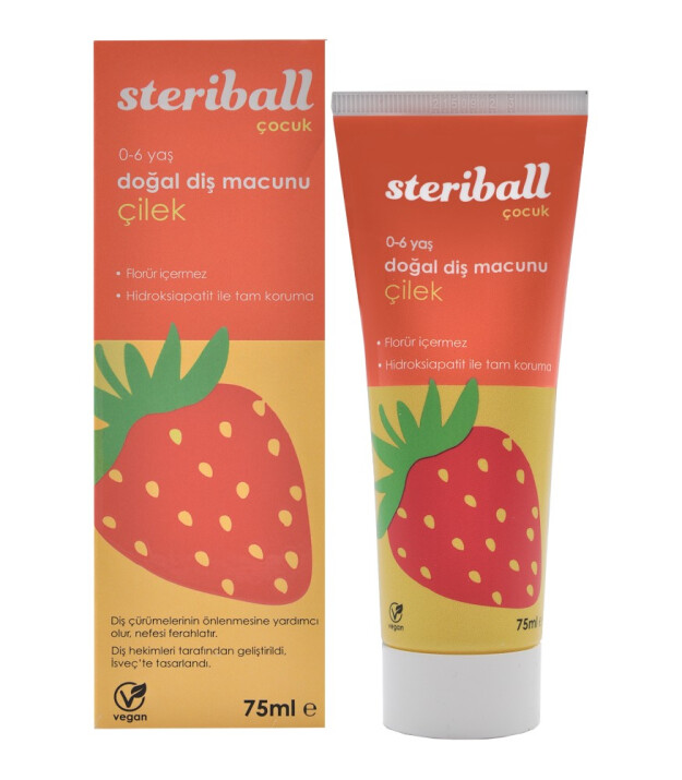 Steriball Doğal Diş Macunu // &Ccedil;ilek
