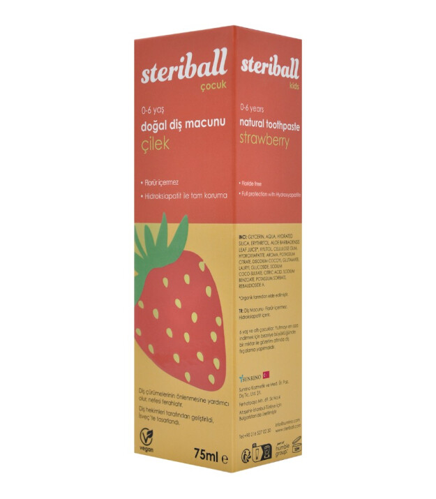 Steriball Doğal Diş Macunu // &Ccedil;ilek