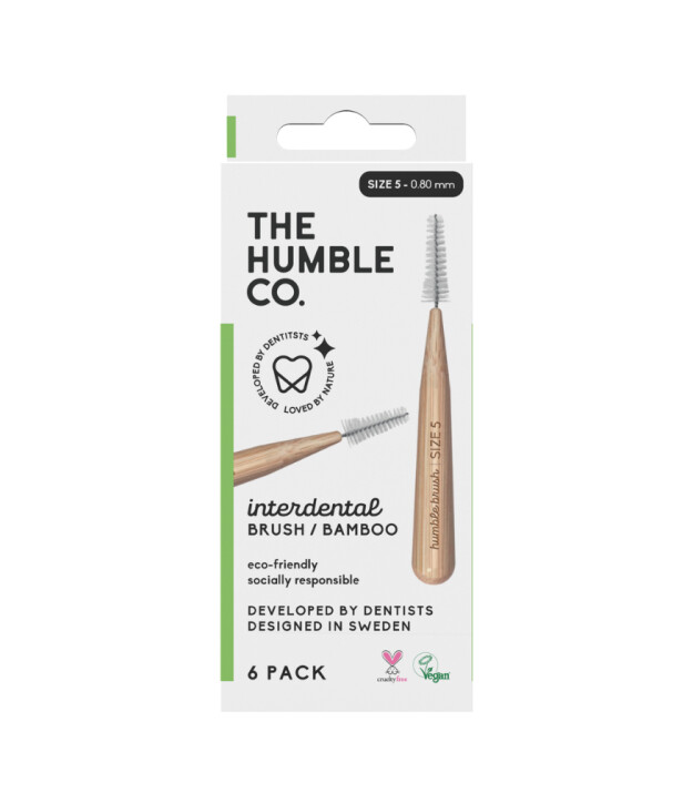 the Humble Co. Bambu Diş Arayüz Fırçası (Size 5 - 0.80mm) // Yeşil