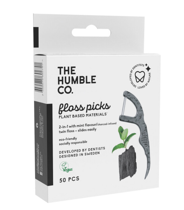the Humble Co. Kürdanlı Diş İpi // Charcoal Kömür - Nane