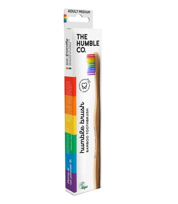 the Humble Co. Yetişkin Medium Diş Fır&ccedil;ası // G&ouml;kkuşağı