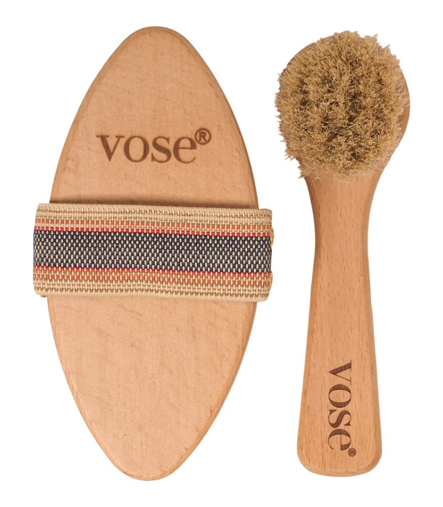 Vose Doğal At Kılı Fırça Set // Yüz Fırçası - Selülit (Magnolia) - Soft ...