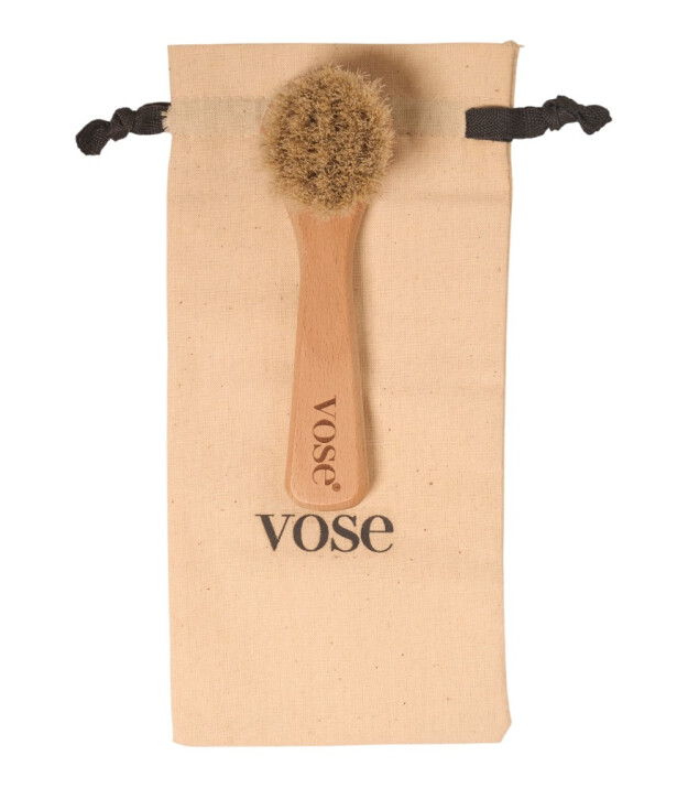 Vose Doğal At Kılı Fırça Set // Yüz Fırçası - Selülit (Magnolia)