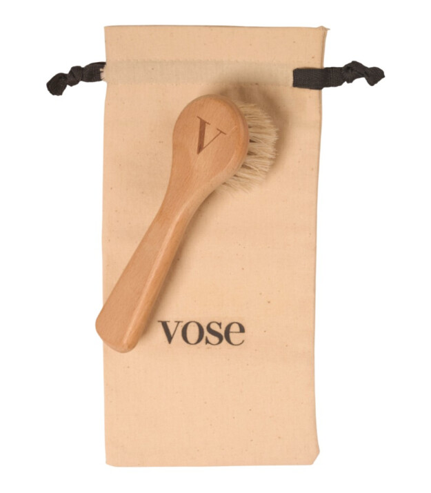 Vose Doğal At Kılı Fırça Set // Yüz Fırçası - Selülit (Tulip)