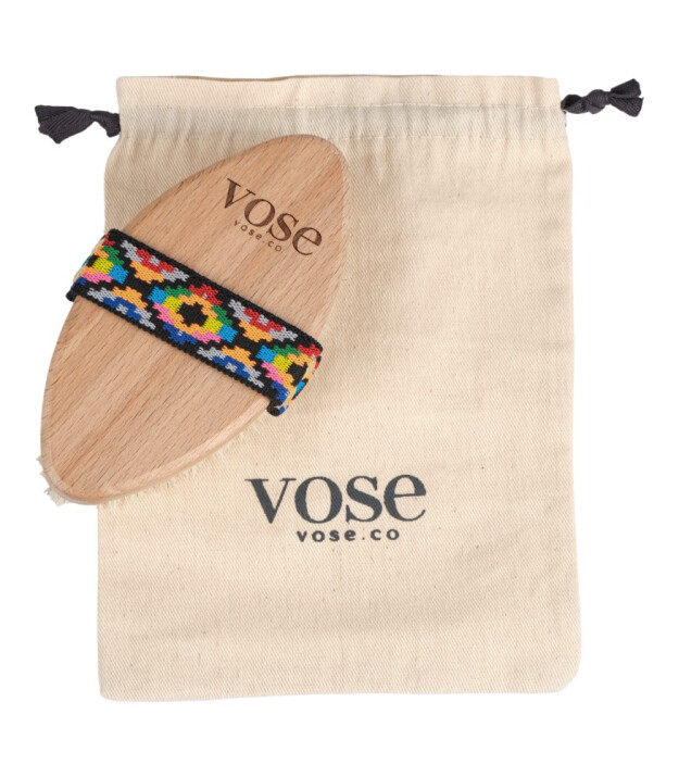 Vose Doğal At Kılı Fırça Set // Yüz Fırçası - Tırnak Fırçası - Selülit Fırçası (Tulip)