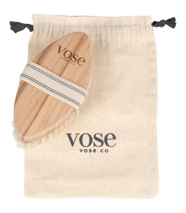 Vose Doğal At Kılı Fırça Set // Yüz Fırçası - Tırnak Fırçası - Selülit Fırçası (Vanilla)