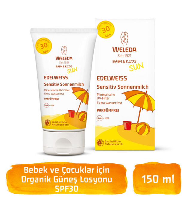 Weleda Mineral Filtreli Bebek ve Çocuk Güneş Losyonu (SPF30)
