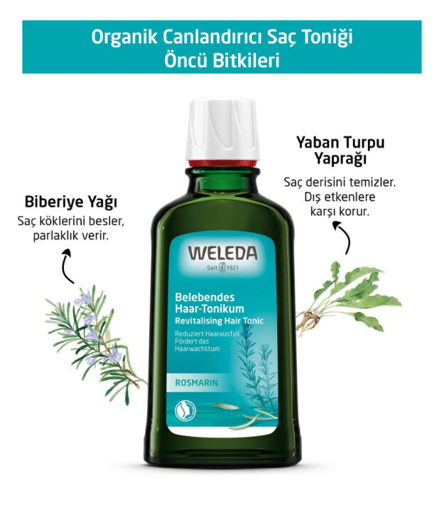 Weleda Saç Bakım Toniği - Rosemary Biberiye Özlü