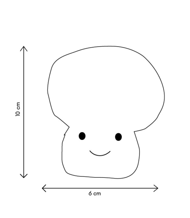 Wild & Soft Garden Friends Peluş Oyuncak // Mantar