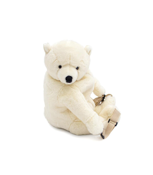 Wild & Soft Fig&uuml;rl&uuml; Peluş Sırt &Ccedil;antası // Beyaz Ayı